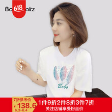 時(shí)尚印花短袖，穿出你的少女心感