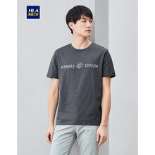 海瀾之家（HLA） 短袖 男士T恤 深綠花紋(R6) 