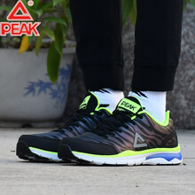 匹克（PEAK）跑步鞋4867黑色/熒光黃  44，38，39，40，41，42，43