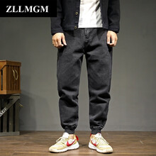 ZLLMGM 闊腿褲  男士牛仔褲