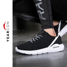 意爾康男士瑪瑙黑/雪白 39