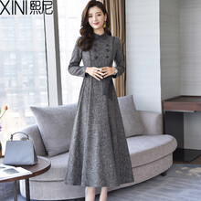 熙尼（XINI） 純色 口袋 連衣裙