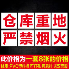 宣传标语标识单字管理安全质量文化标语标牌提示牌可定制 仓库重地