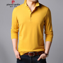 皮爾卡丹（pierrecardin） 長(zhǎng)袖 男士T恤 黃色 