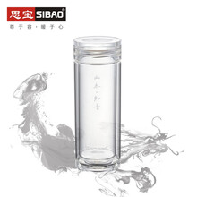 雙層隔熱防燙玻璃杯，喝出健康水