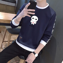 塔賓仕（TABINSHI） 長(cháng)袖 男士T恤 3061藏青色薄款 