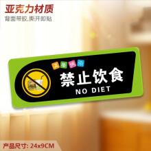 禁止饮食牌