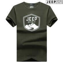 Jeep 短袖 男士T恤 818-8軍綠色 