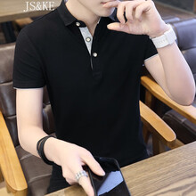 JS&KE 短袖 男士T恤 1536黑灰 