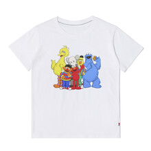 特登堡（TEDENGBAO） 短袖 男士T恤 芝麻街全員—白色 