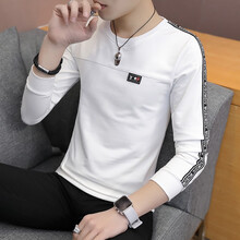 傳奇保羅（CHUANQIBAOLUO） 長(cháng)袖 男士T恤 WE610白色 