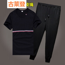 古萊登（GODLIKE） 短袖 男士T恤 黑標(biāo)+皮繩 