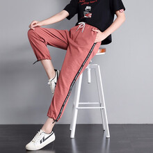 棉麻闊腿褲女