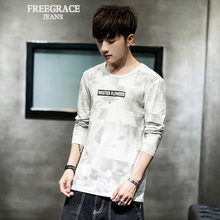自由風(fēng)度（FREEGRACE） 長(cháng)袖 男士T恤 白色 XL，L，XXL，M，XXXL