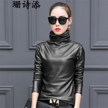 珊詩添  短袖 T恤 女 高領(lǐng)
