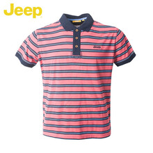 Jeep 短袖 男士T恤 粉紅色D5 