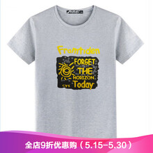 仔仔樂（ZaiZaiLe） 短袖 男士T恤 太陽花灰色 