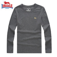 LONSDALE 長(zhǎng)袖 男士T恤 灰色 
