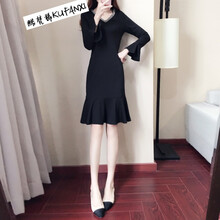 酷梵?。↘UFANXI） 純色 拼接，紗網(wǎng) 連衣裙