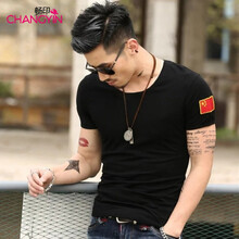 暢印 短袖 男士T恤 圓黑 XL，L，M，XXL，XXXL
