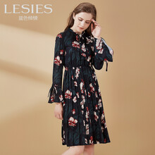 LESIES 大花 印花 連衣裙