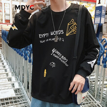 MDYC 長(cháng)袖 男士T恤 黑色 