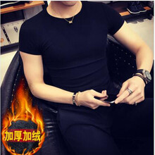 丹杰仕（DAN JIE SHI） 短袖 男士T恤 黑色加絨 