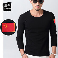 誠順欣（chengshunxin） 長(cháng)袖 男士T恤 801單旗*黑色 M