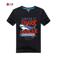 之象 短袖 男士T恤 SHARK 黑色 