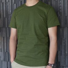 法蘭王 短袖 男士T恤 軍綠色 S，XL，L，XXXL，XXL，M，加大