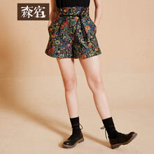 森宿 高腰 直筒褲 女  休閑褲