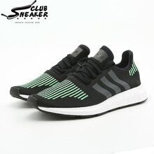 阿迪達(dá)斯（adidas）跑步鞋黑綠CG4110 