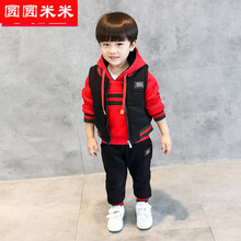 紅色男孩保暖套裝