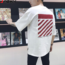 Jazky 短袖 男士T恤 白色 XL，L，XXL，XXXL，M