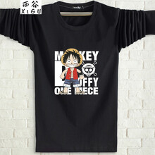 西谷（xigu） 長袖 男士T恤 黑色 長袖路飛 XL，L，加大，XXXL，M，XXL