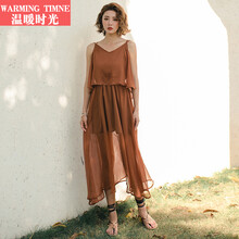 Warming Timne 純色 露肩，露背 連衣裙
