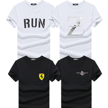 大碼哥 短袖 男士T恤 白RUN+白Z+黑法拉利+黑火箭 XL，L，XXL，加大，XXXL，M