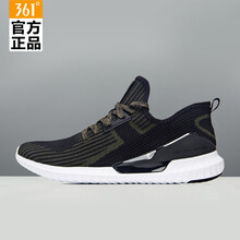 361°跑步鞋烏黑色/軍裝綠 44，39，40，41，42，43