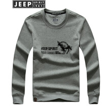 Jeep 長(zhǎng)袖 男士T恤 灰色 XL，L，XXL，M，XXXL