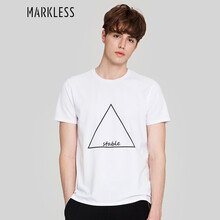 MARKLESS 短袖 男士T恤 白色 XL，L，XXL，M，XXXL