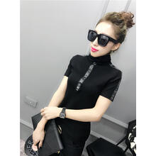 夏爾維納（CHANVENUEL）  短袖 T恤 女 高領(lǐng)