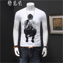 管先生 短袖 男士T恤 518白色 XL，L，XXXL，M，XXL，加大