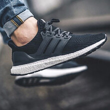 阿迪達斯（adidas）跑步鞋BB6166 Ultra boost純黑色 37