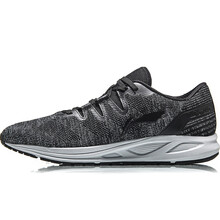 李寧（LI-NING）跑步鞋巖石灰/標(biāo)準(zhǔn)黑/冰川灰 