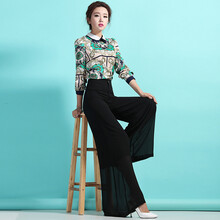 簡(jiǎn)非藍(lán) 高腰 裙褲 女 長(zhǎng)褲 休閑褲
