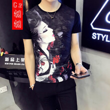 C2潮朝(C2 chao chao) 短袖 男士T恤 T126 XL，L，M，XXL，XXXL