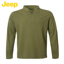 Jeep 長(cháng)袖 男士T恤 淺綠色N5 