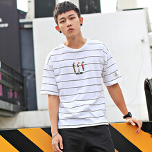 韓潮以純 短袖 男士T恤 白色 S，XL，L，XXL，M