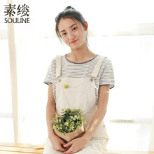 素縷（Souline） 拼接 短袖 T恤 女 圓領(lǐng)