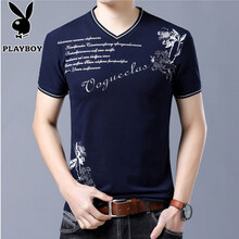 花花公子（PLAYBOY PHYSICAL） 長袖 男士T恤 A6616短袖蘭色 